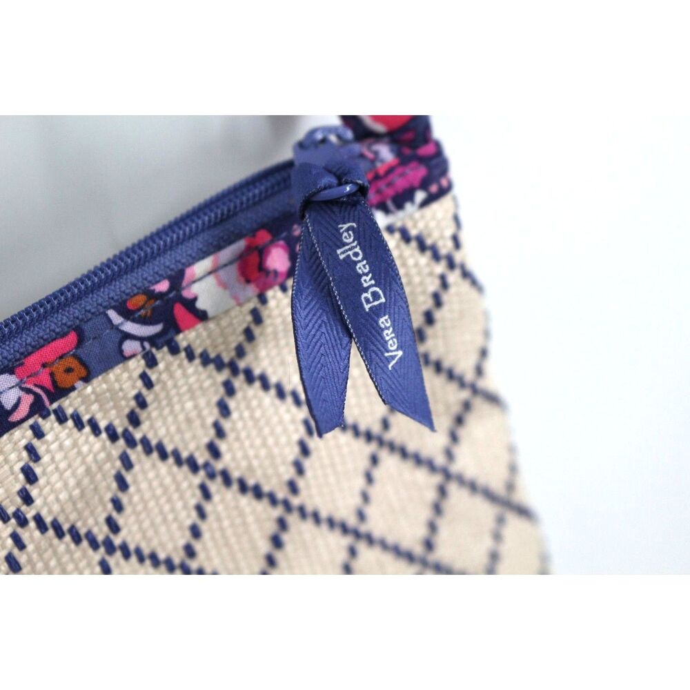 Vera Bradley Beach Crossbody Bag Set of 2 Woven Contrasting Trim NEW - Picture 5 of 7